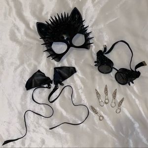 CATWOMAN COSPLAY COSTUME ACCESSORIES SET